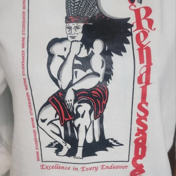 Vintage Wayne Studebaker‎ Staff Car Club Haynes Activewear Sweatshirt Unisex - Picture 2 of 12